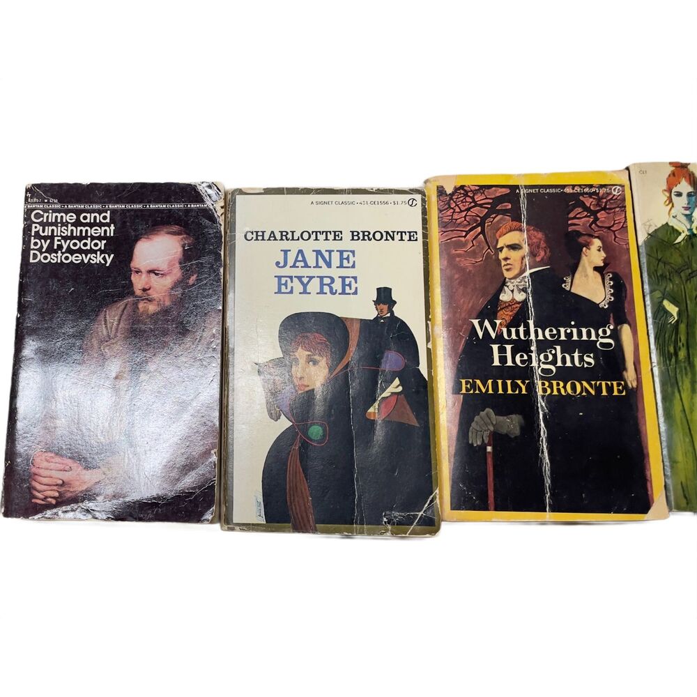 Vintage Classic Literature Paperback Lot Summer Reading Collection Orwell Austen